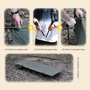 <span class=keywords><strong>Lit</strong></span> de camping <span class=keywords><strong>pliable</strong></span> E-RIKE avec cadre réglable et large, capacité de charge de 150 kg, cadre en aluminium robuste, <span class=keywords><strong>lit</strong></span> de camping <span class=keywords><strong>pliable</strong></span> pour l'extérieur - Product Image 6