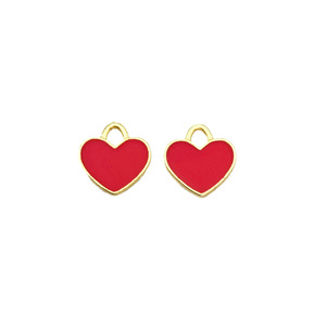 Heart-Shaped Zinc Alloy Charms 11x11mm For DIY Jewelry <b>Bracelets</b> Necklaces Keychains Phone Charms Unisex Fashion Pendant - Product Image 5
