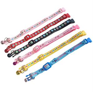 <span class=keywords><strong>Collar</strong></span> de Nailon para Gatos con Logotipo Personalizado al por Mayor del Fabricante, con Accesorios de Campana para Gatos - Product Image 1