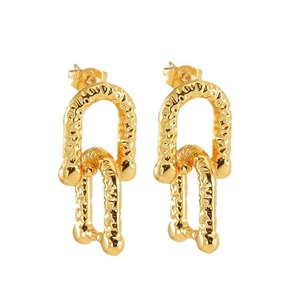 ZOGXIN Gold Plated Geometric Drop Earrings For Women Party Fashion Jewelry - Product Image 5