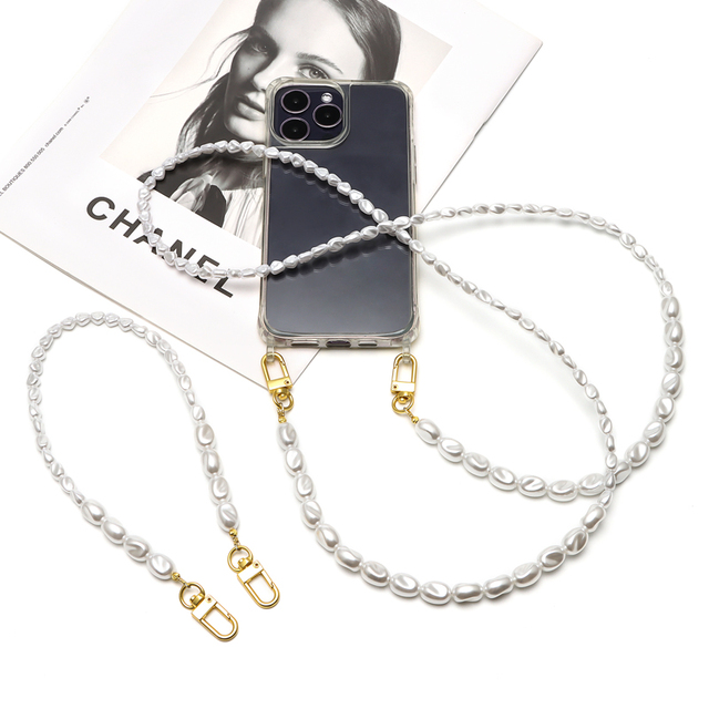 Women and Girls' Unique Beaded Phone Lanyard Wrist Strap Anti-Lost and Anti-Theft Handheld Chain Charm