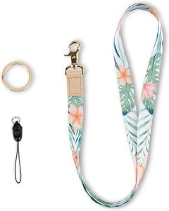 Custom Logo Dye Sublimation Safety Print Polyester Neck Lanyards with Card Holders & Keychain & Mobile Phone