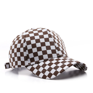 Moda patrón de tablero de ajedrez verano clásico sombrero de camionero para Mujeres Hombres deportes papá sombrero gorra de béisbol a cuadros - Product Image 1