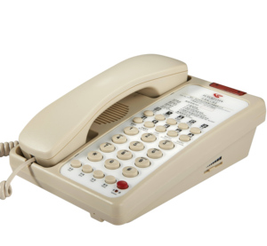Vente en gros directe Téléphone fixe avec téléphone sans carte Téléphone de salle de bain d'hôtel à une touche - Product Image 1
