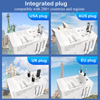 Foxcan tout-en-un USB type-c chargeur adaptateur secteur de voyage prise internationale universelle utilisation mondiale pour la charge d'ordinateur portable PD QC