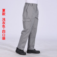 Les soudeurs résistants à l'usure de cargaison confortable de haute qualité portent des pantalons d'uniformes de travailleur avec des poches