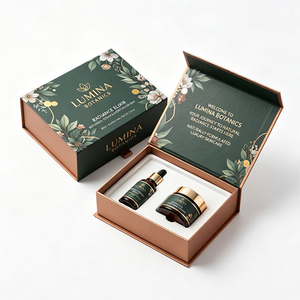 Scatole Rigide per Prodotti per la <span class=keywords><strong>Cura</strong></span> della Pelle, Confezioni in Carta Patinata con Stampa in Lamina d'Oro, Scatole Regalo in Cartone con Chiusura Magnetica - Product Image 4
