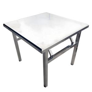 Muebles modernos para exteriores, fáciles de llevar, mesas de comedor plegables de acero inoxidable, mesa de centro para Picnic, Camping, uso en el patio - Product Image 2