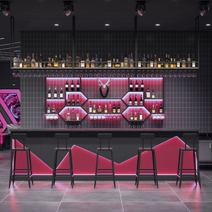 בציר תעשייתי בסגנון בר דלפק חנות קטנה קופה רטרו ביליארד אולם קבלה דלפק קוקטייל דלפק - Product Image 3