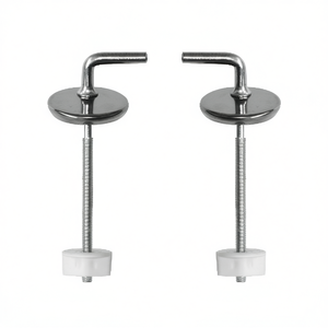 Kit de charnières de remplacement S023K pour sièges de toilettes, base de fixation à vis métallique - Product Image 3