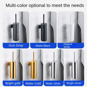 <span class=keywords><strong>Brosse</strong></span> de toilette cylindrique en acier inoxydable de type sol YOTO avec base, fixation murale, sans angle mort, ensemble par Jianghu Exchange - Product Image 4