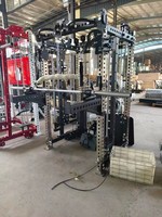 Máquina Multifuncional Integrada para Gimnasio: Power Rack, Lat Pulldown, Low Row, Smith Cable Crosser, Doble Torre de Pesas, Uso Comercial Q235