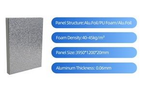 Conduits PUR à faible coefficient de conductivité thermique, conduits d'air pré-isolés en PU écoénergétiques, panneaux de conduits en <span class=keywords><strong>mousse</strong></span> rigide avec feuille d'aluminium - Product Image 6