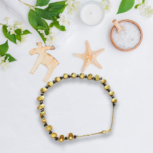 Collar Minimalista de Aleación con Cuentas, Cadena Geométrica Dorada para Clavícula, Accesorio de Joyería, Origen Yiwu - Product Image 1