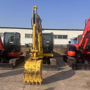 Excavatrice d'occasion la plus vendue Komatsu PC56 5,6 tonnes, mini-pelleuse en stock, marque japonaise, pour la construction avec certification EPA/CE - Product Image 4