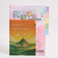 Carpeta de Presentación en Forma de L Personalizada AWG-F-005610 de Artworldgift, Material PP con Botón a Presión, Incluye Bolsillos para