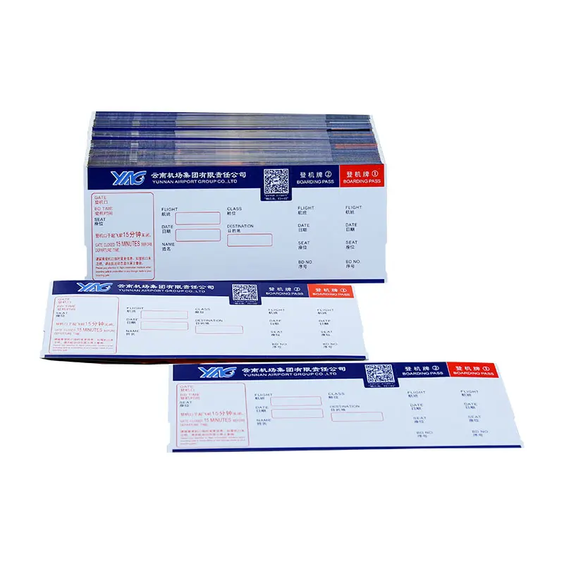 最高品質の感熱印刷用紙エアボーディングチェックパス航空券