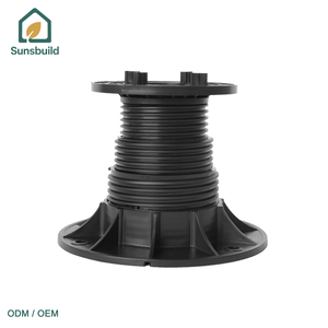 Système de socles pour dalles de balcon en plastique Sunsbuild pour projets de revêtement de sol extérieur de chambre d'hôtel - Haute résistance, durable, résistant à l'eau - Product Image 1