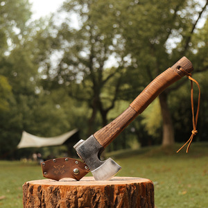 Hache de chasse tactique industrielle OEM Vast State en acier 65, lame de 8 cm, manche en <span class=keywords><strong>bois</strong></span>, hache de survie <span class=keywords><strong>pour</strong></span> la vente en gros - Product Image 4