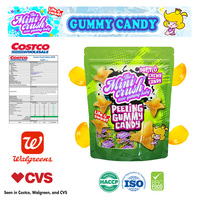 Peelerz Verschillende Vorm Halal Fruit Gelei Snoepjes Mango Smaak Peelbare Zoete Gummy Snoep