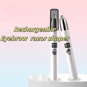 Tondeuse à sourcils électrique avec écran LCD étanche, rechargeable par USB, outil d'épilation du visage pour femmes, usage domestique, anglais - Product Image 6