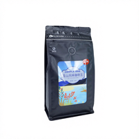 Sacs d'emballage pour café personnalisés avec valve unidirectionnelle, fermeture éclair refermable, bande de déchirement facile, matériau recyclé hautement flexible pour aliments pour animaux de compagnie
