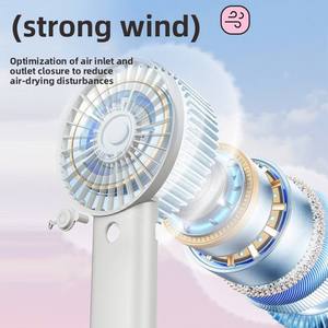 Quạt mini cầm tay có thể sạc lại bằng USB Thiết bị làm mát hoạt động bằng pin để sử dụng ngoài trời - Product Image 3