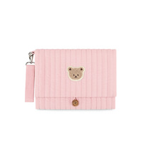 Sac à main de voyage pliable moderne en coton pur à imprimés animaliers avec fermeture à boucle
