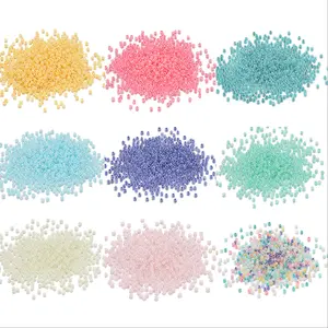 Perles en pierre naturelle, 1.5mm, vente en gros, perles de rocaille en verre, différentes couleurs, graine de Delica, perles pour le ventre, accessoires de bricolage