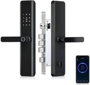 ट्या ऐप कंट्रोल कीलेस एंट्री फिंगरप्रिंट पासकोड लॉक स्मार्ट वाईफाई फ्रंट डोर एक्सेस वाटरप्रूफ इलेक्ट्रॉनिक डेडबॉल्ट - Product Image 1