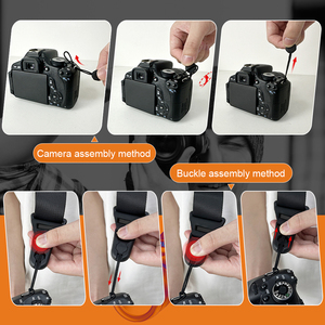 Có thể điều chỉnh nhanh chóng phát hành máy ảnh Dây đeo vai dây đeo cổ tay kết hợp phù hợp cho Canon <span class=keywords><strong>Nikon</strong></span> Fuji và dây đeo máy ảnh Sony - Product Image 3