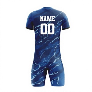ชุดเสื้อฟุตบอลแขนสั้นระบายอากาศได้ดี แบบกำหนดเอง รับผลิต OEM แบรนด์ส่วนตัว ชุดกีฬาฟุตบอล พร้อมส่งในฤดูร้อน - Product Image 2