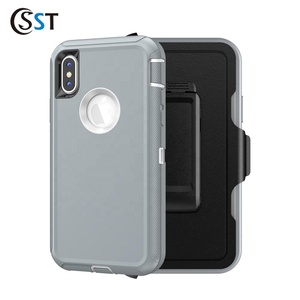 Custodia per telefono con Clip da cintura e cavalletto per <span class=keywords><strong>iPhone</strong></span> X/XS Full Body Anti-Drop protezione custodia per cellulare - Product Image 3