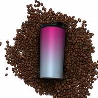 Mug à café isotherme en acier inoxydable écologique sans BPA de 450 ml avec couvercle anti-fuite, isolation thermique de 6 à 12 heures, facile à transporter, design classique