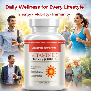 OEM/ODM <strong>Vitamin</strong> D3 <strong>50000</strong> IU K2 MK7 Softgel <strong>Vitamin</strong> <strong>d</strong> 3 Capsule for Bone Health Dietary Supplement Immune Support - Product Image 2