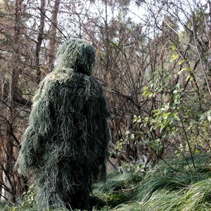 Vendita Calda Abbigliamento Ghillie Attrezzatura Tattica per Caccia nella Giungla Mimetica <span class=keywords><strong>Tuta</strong></span> Ghillie per <span class=keywords><strong>Camouflage</strong></span> nel Bosco - Product Image 1