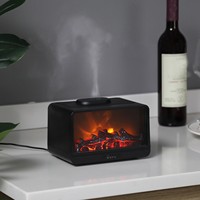 Diffuseur d'huiles essentielles à ultrasons pour la maison, diffuseur de cheminée de 300 ml, humidificateur, diffuseur d'aromathérapie à flamme, vente en gros