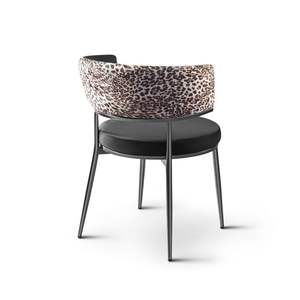 Silla de Comedor Moderna Minimalista Rosse de Acero con Patas de Acero Resistentes, Muebles para el Hogar de Turquía - Product Image 6