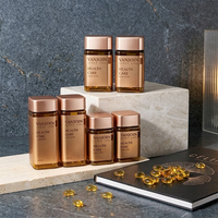 Bouteille en verre carrée de 60 ml, 90 ml, 120 ml pour soins capillaires, compléments alimentaires, capsules, boîte personnalisée avec logo coloré disponible, stockage de vitamines