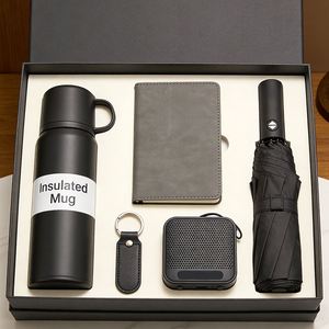 Promotion Customized Logo Gift Enterprise Marketing A5 PU Leather <b>Notebook</b> Combination <b>Set</b> Business Practical Christmas Gift <b>Set</b> - Product Image 3