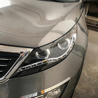 OE 921013W720 921023W710 para KIA Sportage 2010-2014 Faro Delantero de Coche con Doble Lente LED Luces de Circulación Diurna