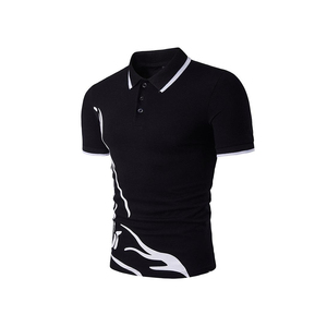 Nouveau style de t-shirts sublimés pour hommes, col rabattu, grande taille, jersey lavé, couleur personnalisée disponible - Product Image 4