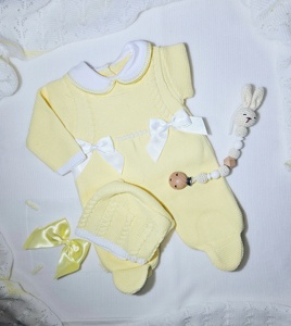 Kaiyue nuova di alta qualità per neonati bambino caldo Footie pagliaccetto con Set di cappello per neonati bambine Set regalo per neonati - Product Image 6