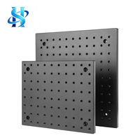 Plateforme optique de haute précision en aluminium rectangulaire, type nid d'abeille, avec plateau inférieur