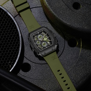 Montre à quartz pour homme NAVIFORCE NF8070, sportive, étanche, de luxe, cadran en alliage de silicone en forme de baril, décontractée, pour couple, lumineuse - Product Image 5