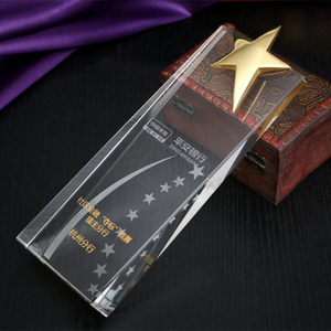 Trofeo in Cristallo Personalizzato con Nome Inciso, Alta Qualità, con Pentagramma per Regali e Souvenir - Product Image 5