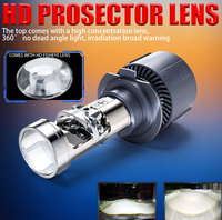 Bombilla LED para faros de coche A80 3570CSP 94W 6000K con mini lente, 9005 9012 H4 H7 H11 Canbus, luz baja y alta para coches y motocicletas, venta al por mayor