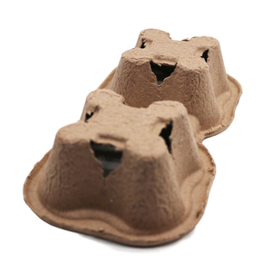 Dayanıklı hamuru Fiber tek kullanımlık bardak taşıyıcı tepsiler çevre dostu % 100% biyobozunur parçalanabilir teslimat tutucular - Product Image 6