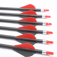 Flèches de tir à l'arc en carbone pur 3k, tissage ID6.2mm Spine250-800 32 pouces, accessoires de flèche composé de chasse à l'arc classique traditionnel