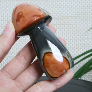 Ornement en pierre naturelle sculptée en forme de cœur, pierre de guérison, cristal d'œuf, pierre de l'océan, pour la guérison, vente en gros - Product Image 5
